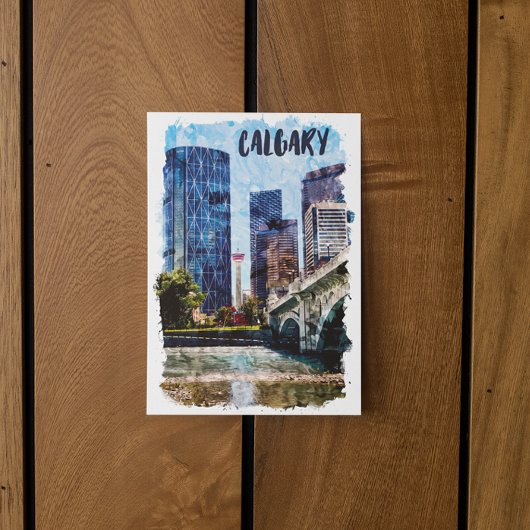 カルガリーアルバータシティスケープ ポストカード