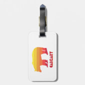 カルガリーアルバータレインボーベア ラゲッジタグ (裏面縦)