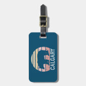 カルガリーアルバータレトロベア ラゲッジタグ (正面縦)
