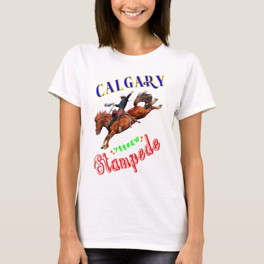 カルガリーイエハウスタンピード Tシャツ (正面)