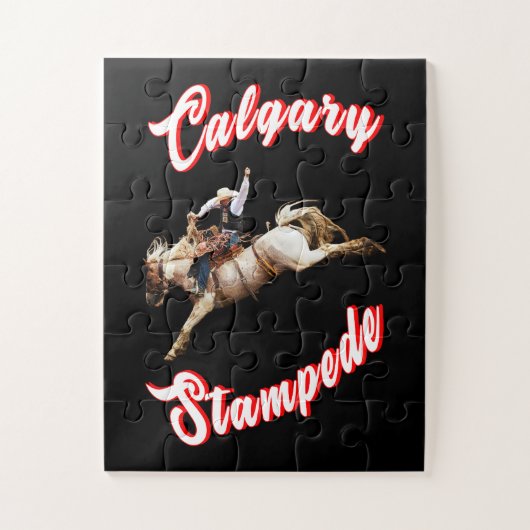 カルガリーカナダ砂時計7月ライダーCalgary Stampede ジグソーパズル (縦)