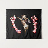 カルガリーカナダ砂時計7月ライダーCalgary Stampede タペストリー (正面(横))