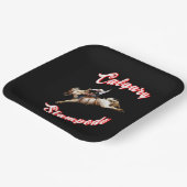 カルガリーカナダ砂時計7月ライダーCalgary Stampede ペーパープレート (傾斜あり)