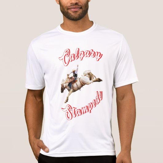 カルガリーカナダ砂時計7月ライダーCalgary Stampede Tシャツ (正面)