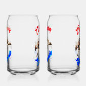 カルガリーカナダ馬7月ライダーCalgary Stampede ガラス缶 (左)