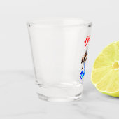 カルガリーカナダ馬7月ライダーCalgary Stampede ショットグラス (左)