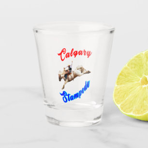 カルガリーカナダ馬7月ライダーCalgary Stampede ショットグラス