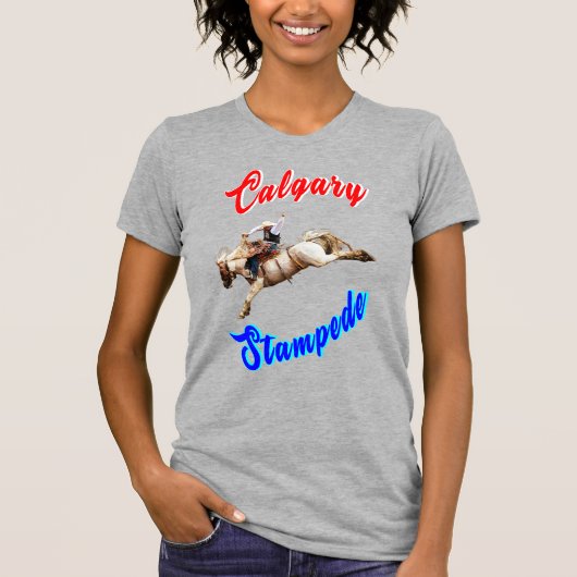カルガリーカナダ馬7月ライダーCalgary Stampede Tシャツ (正面)