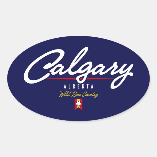 カルガリースクリプト 楕円形シール (正面)