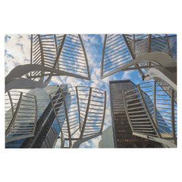 カルガリーツリー彫刻 メタルプリント