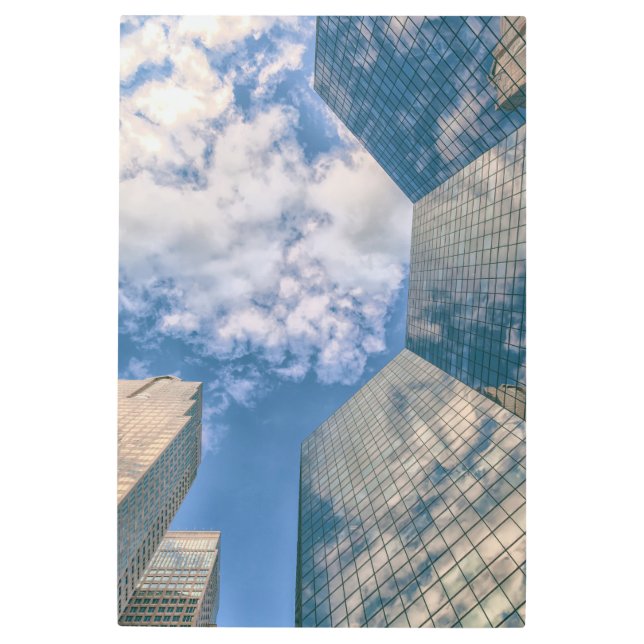 カルガリーモダン建物 メタルプリント (正面)