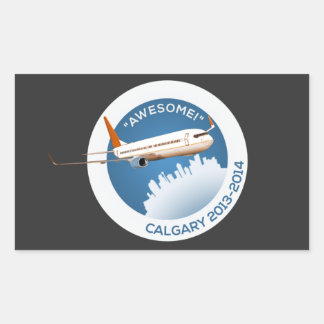 カルガリー冬2014 長方形シール