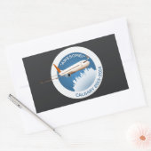 カルガリー冬2014 長方形シール (封筒)