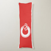 カルガリー国旗、アルバータ抱き枕 ボディピロー (正面縦)