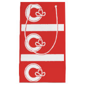 カルガリー州旗，アルバータスモール抱き枕 スモールペーパーバッグ (正面)