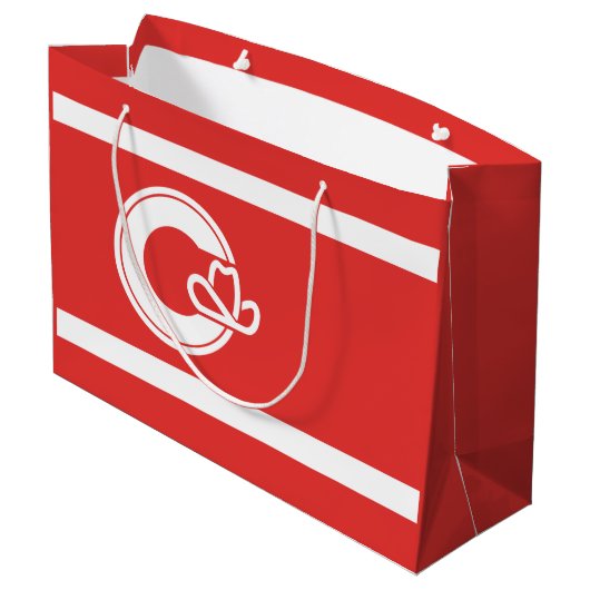 カルガリー州旗，アルバータ大抱き枕 ラージペーパーバッグ (裏面アングル)