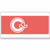 カルガリー市旗 シール (正面)