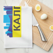 カルガリー文字 キッチンタオル (四つ折り)