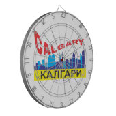 カルガリー文字 ダーツボード (正面左)