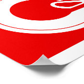 カルガリー、アルバータ州旗 ポスター (角)