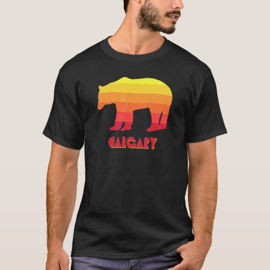 カルガリー アルバータ州 クマ Tシャツ (正面)