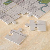 カルガリー・アルバータ・カナダのヴィンテージの地図（1906年） ジグソーパズル (側面)