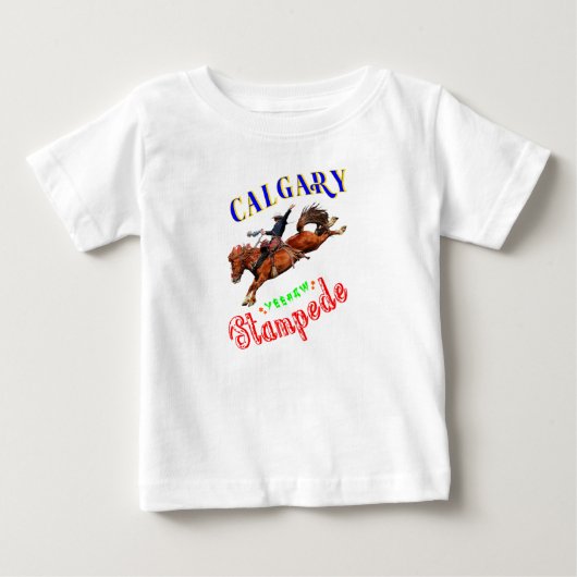 カルガリー・イーハー・スタンピード ベビーTシャツ (正面)