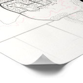 カルガリー – カナダナポリタンシティマップ ポスター (角)