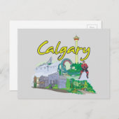 カルガリー，カナダ有名都市 ポストカード (正面/裏面)