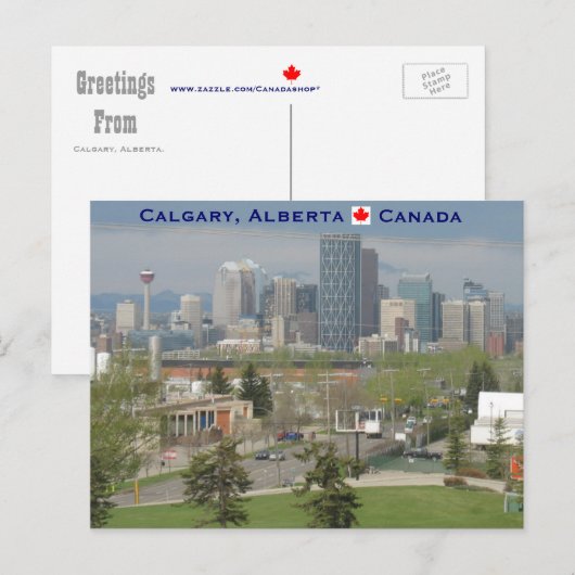 カルガリー ポストカード (正面/裏面)