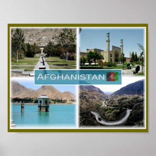 カルガ湖 - バーブル庭園 ポスター (正面)