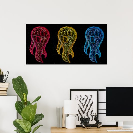 カルキー幽霊 ポスター (ホームオフィス)