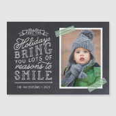 カルクボードレタリングホリデーフォトカード (正面)