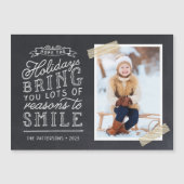 カルクボードレタリングホリデーフォトカード (正面)