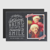 カルクボードレタリングホリデーフォトカード (正面/裏面)