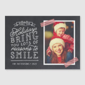 カルクボードレタリングホリデーフォトカード (正面)