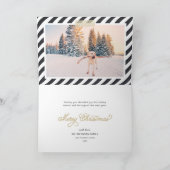 カルクボードレタリングホリデーフォトカード シーズンカード (内部)