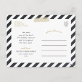 カルクボードレタリングホリデーフォトカード シーズンポストカード (裏面)