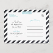 カルクボードレタリングホリデーフォトカード シーズンポストカード (裏面)