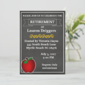 カルクボード先生退職招待状 招待状 (スタンド正面)