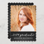 カルクボード卒業パーティー招待状 招待状 (正面/裏面)