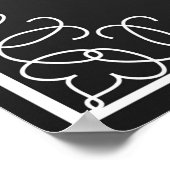 カルクボード結婚スタイルのプリントへようこそ ポスター (角)