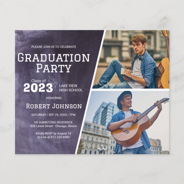 カルクボード高校フォトグラードパーティー予算 (正面)