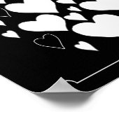 カルクボード40thバースデーゲストブックポスター ポスター (角)