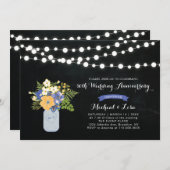 カルクボード50結婚周年記念招待状 招待状 (正面/裏面)