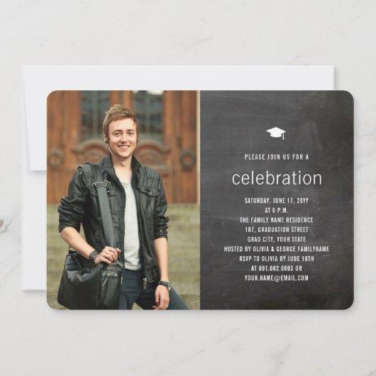 カルクボーミニマルド大学院写真卒業パーティー 招待状 (裏面)