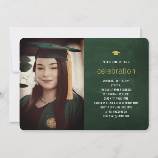 カルクボーミニマルド大学院写真卒業パーティー 招待状 (裏面)