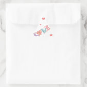 カルコマニア「愛する君」 – ハッピーデイとハート 三角形シール (バッグ)