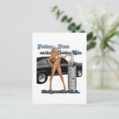 カルゴリー金ゴールドビキニのメイド・オン・ザ・ゴールデン・マイル ポストカード (スタンド正面)