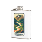 カルサーモンリバーカリフォルニア色 フラスク (左)
